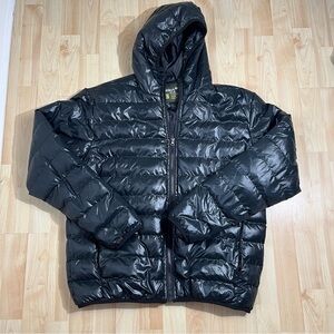 Gelert Womens Black Hooded Puffer Jacket Size Large